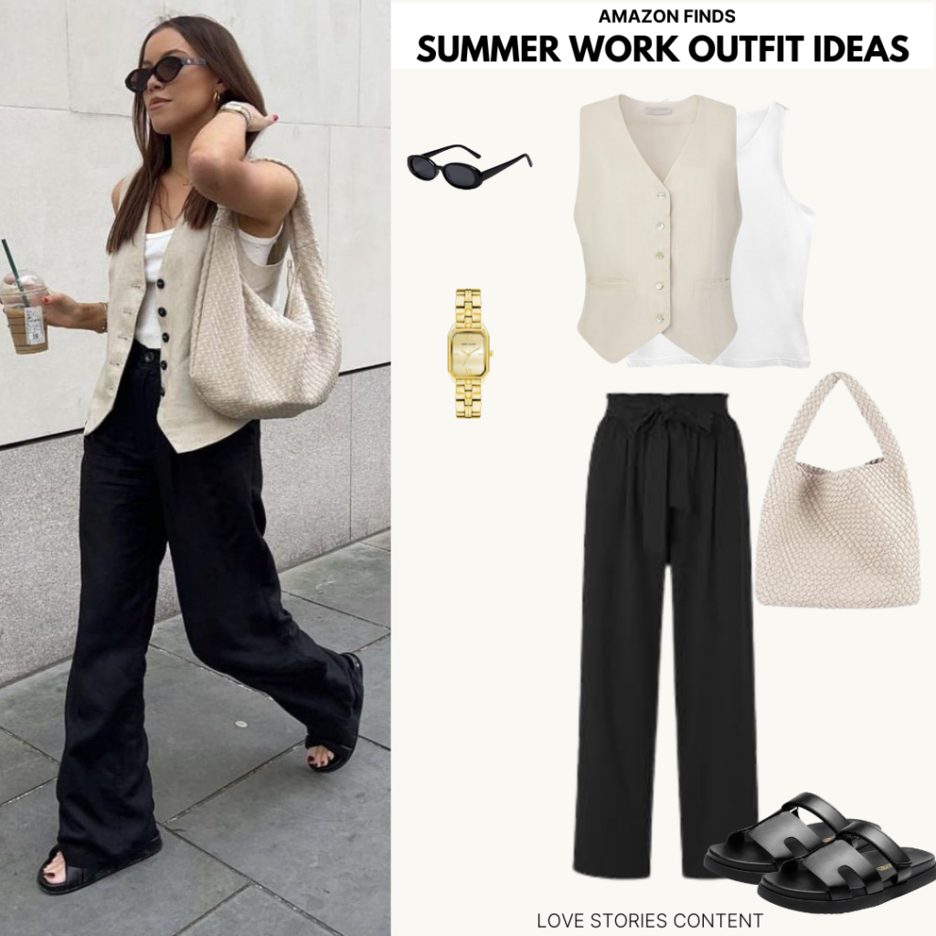 relaxed work outfit idea