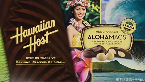 Hawaiian Host Alohamacs Milk Chocolate The Original Chocolate Covered Macadamia Nut, 14 Ounce