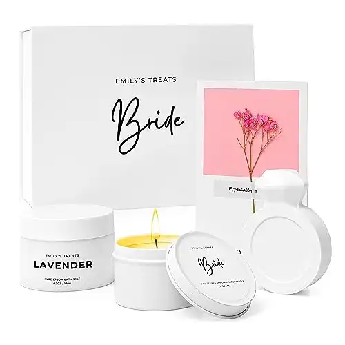 Bath Bride Gift Box - 4 Pcs Of Luxury Bride Gifts - Bridal Shower Gifts For Bride To Be Gifts, Engagement Gifts For Women, Bachelorette Gifts For Bride, Wedding Gifts For Bride, Engaged Gifts For Her