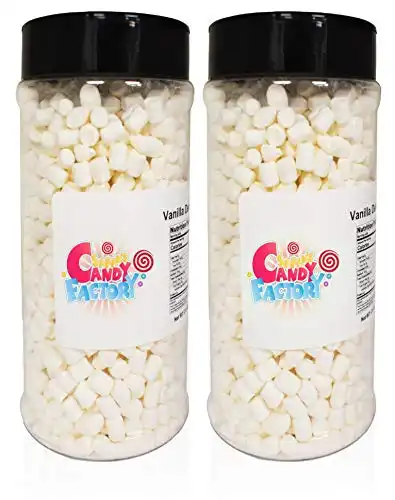 Sarah's Candy Factory Variety Dehydrated Marshmallow Bits, Vanilla Marshmallows in Jar, Assorted Marshmallows in Jar Vanilla-Vanilla