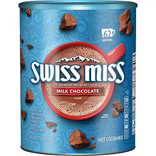 Swiss Miss Milk Chocolate Hot Cocoa Mix Canister (76.5 Ounce) (Pack of 2)