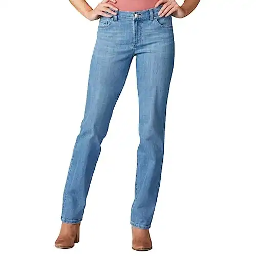 Lee Women's Relaxed Fit Straight Leg Jean, Inspire Blue, 10 Medium