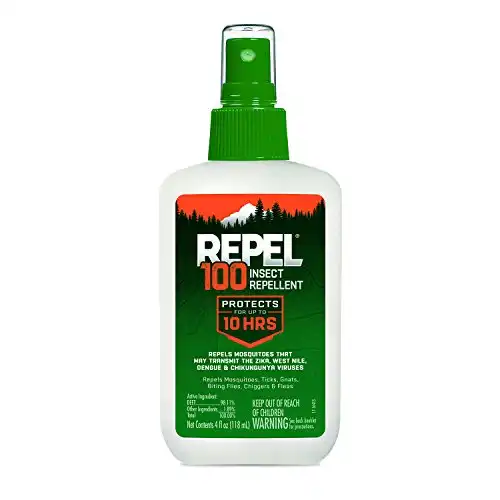 Repel 100 Insect Repellent, Pump Spray, 4-Fluid Ounces, 10-Hour Protection