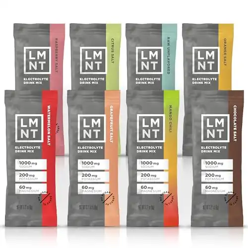 LMNT Zero Sugar Electrolytes - Sample Pack | Drink Mix | 8 Sticks